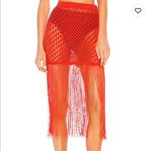 Camila Coelho crochet skirt